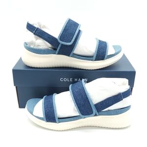 COLE HAAN ZeroGrand Women's Meritt Sport Denim Sandals Women's Size US 7.5 B